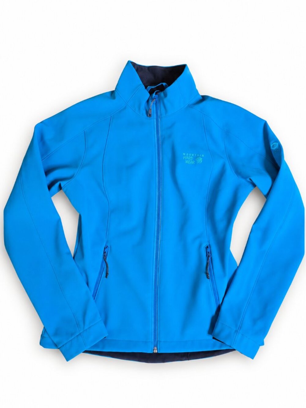Mountain Hardwear Women's Fairing AirShield Softshell Jacket Full Zip Blue M